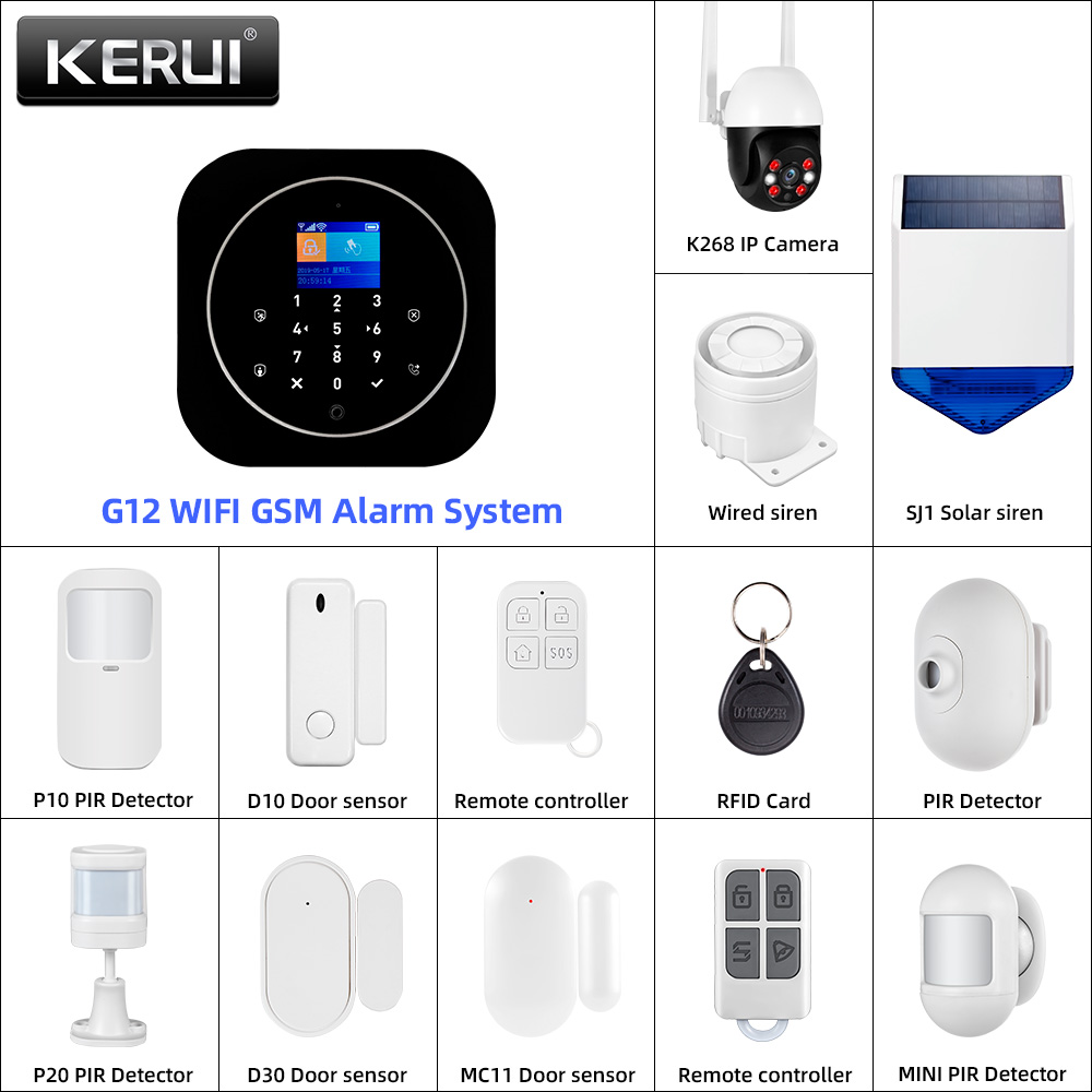 KERUI G12 2G Wifi Wireless Hom - đánh giá và giá Home Automation Diy
