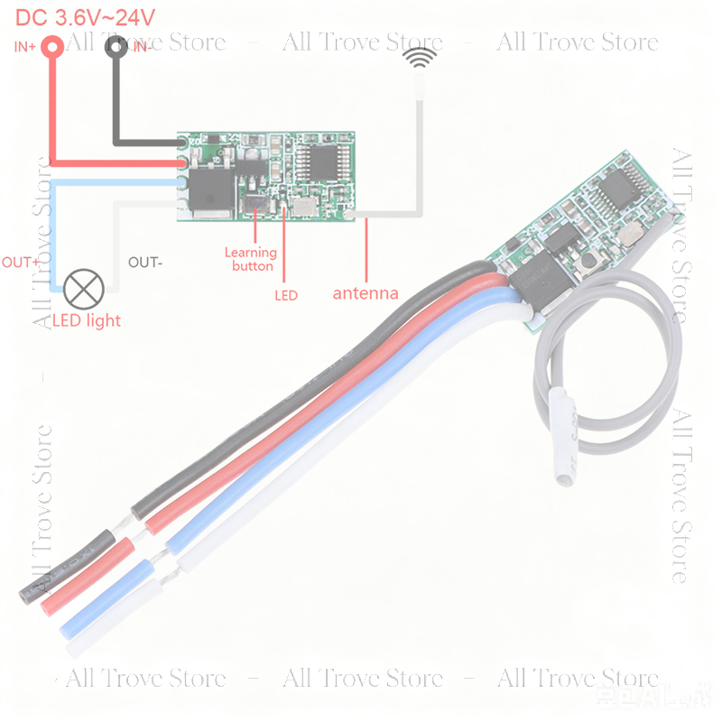 433Mhz 1CH RF Relay Receiver W - đánh giá và giá 433Mhz Receiver Module