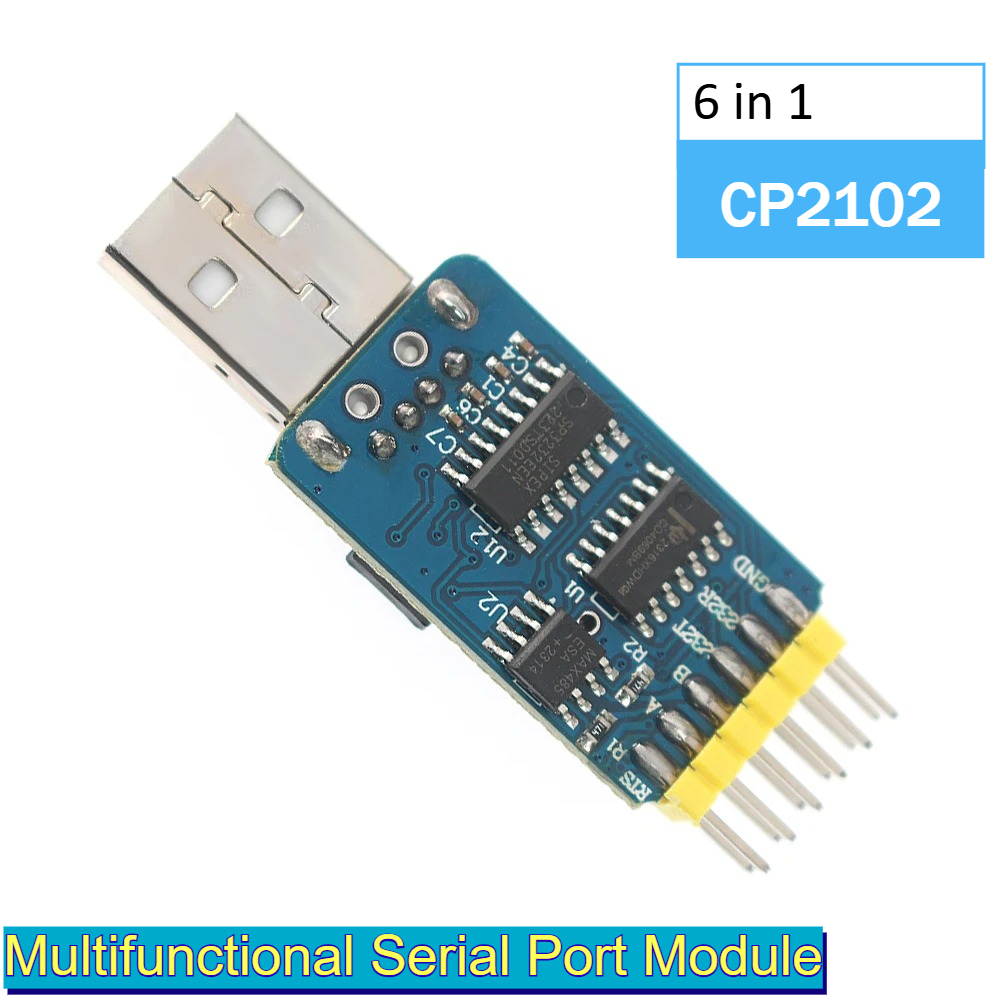 6 in 1 USB Serial Adapter CP21 - đánh giá và giá Level Shifter 3.3V