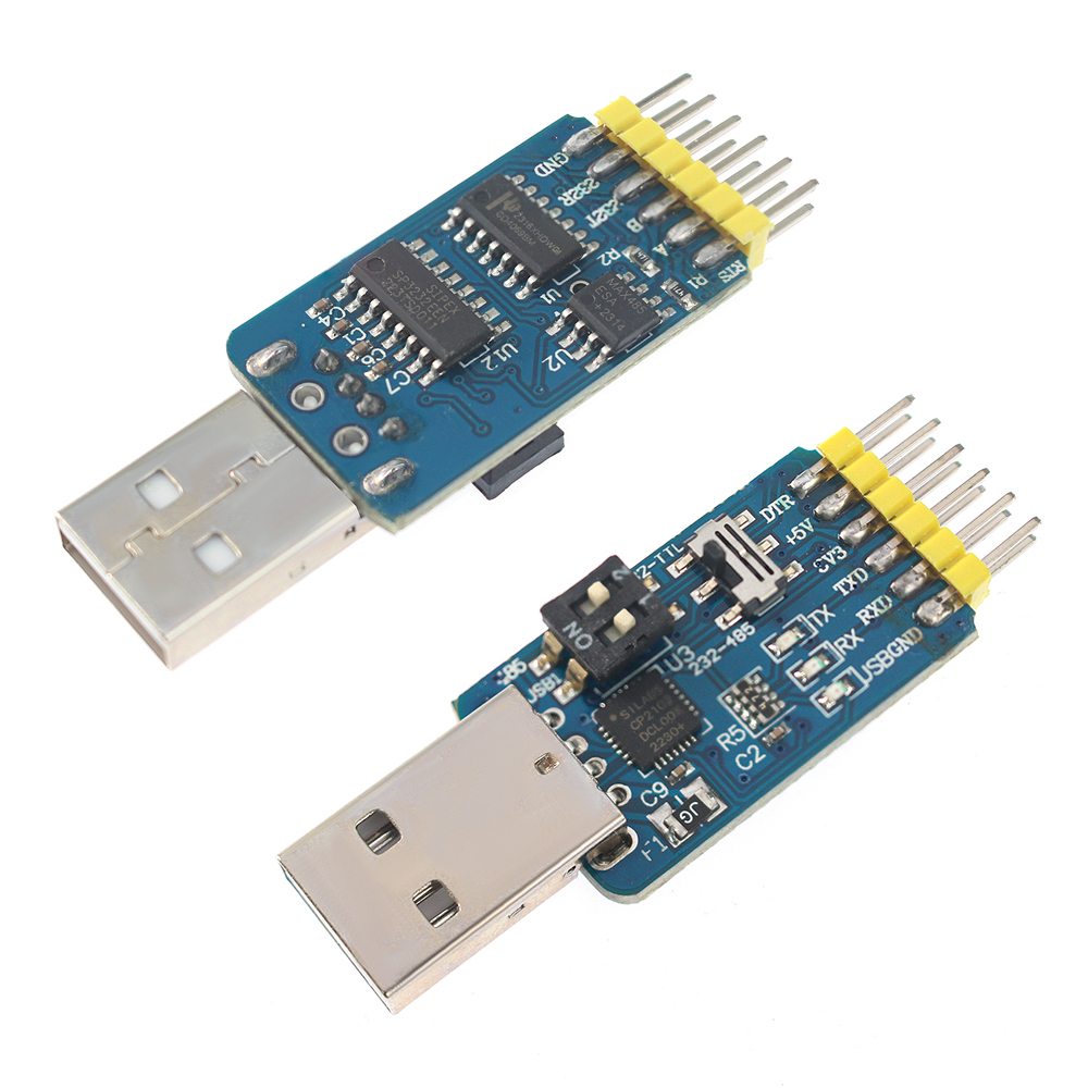 6 in 1 USB Serial Adapter CP21 - đánh giá và giá Level Shifter 3.3V