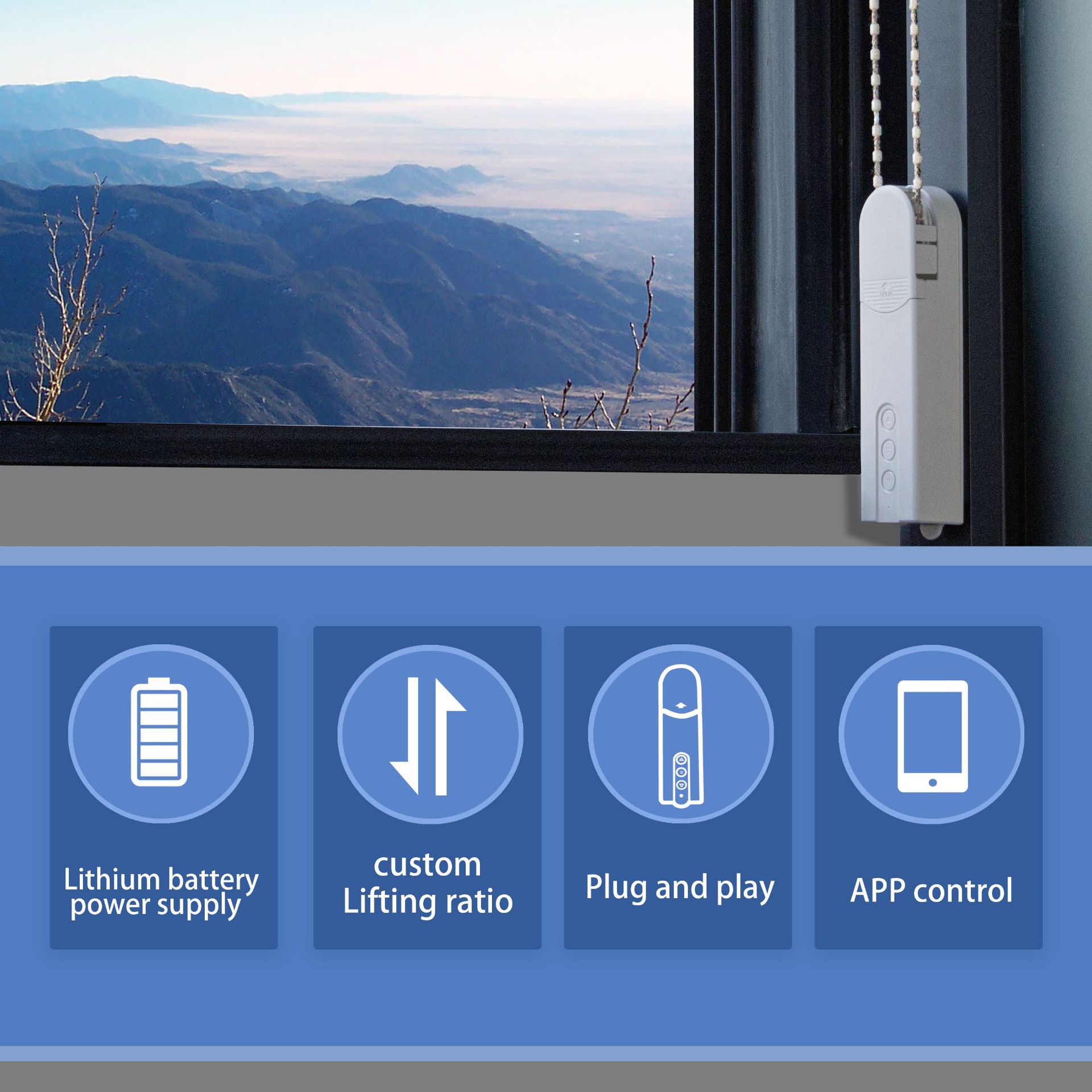 WiFi Electric Blind Roller Mot - đánh giá và giá Home Automation Technology
