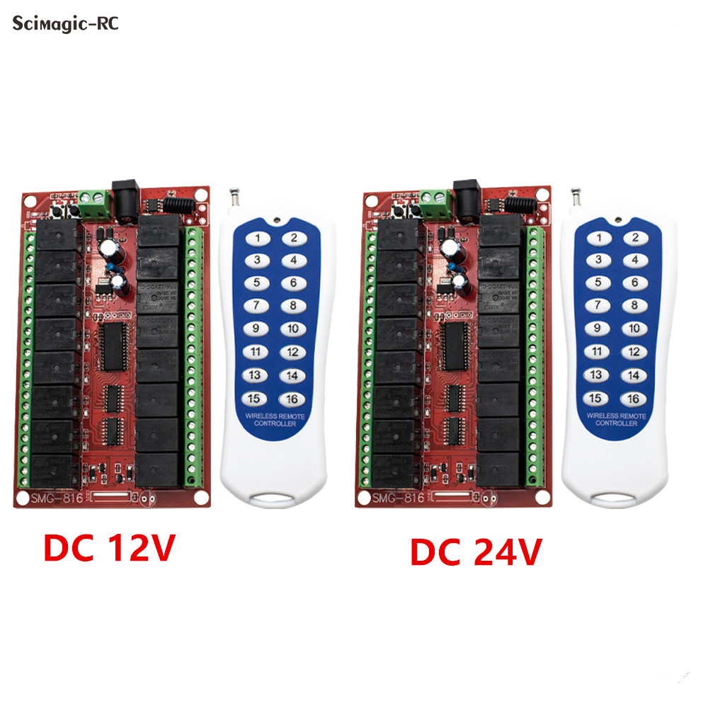 16CH 433MHz RF Wireless Remote - đánh giá và giá 433Mhz Receiver Module