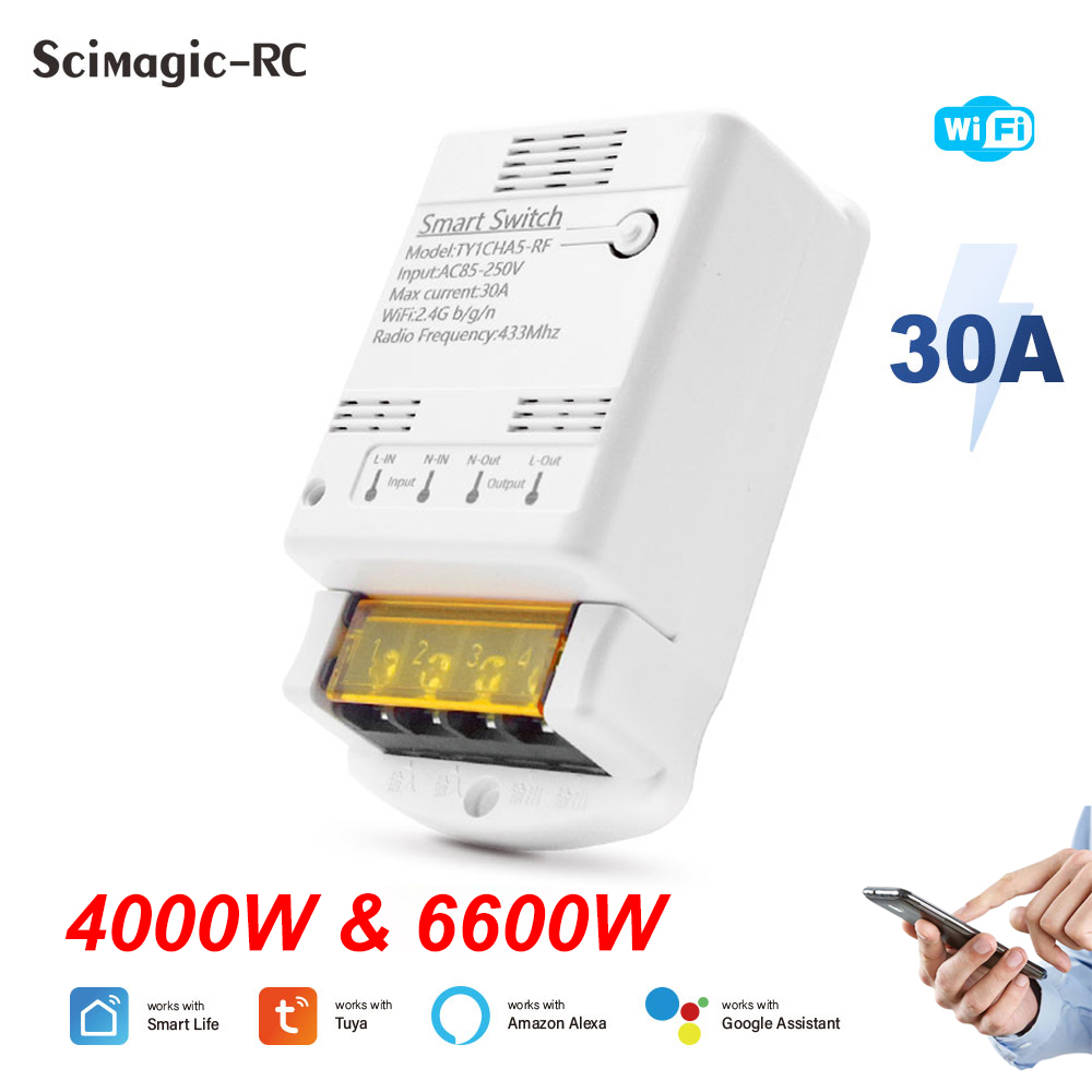 Wifi 30A 6600W 4000W Tuya Smar - đánh giá và giá Home Automation Ideas
