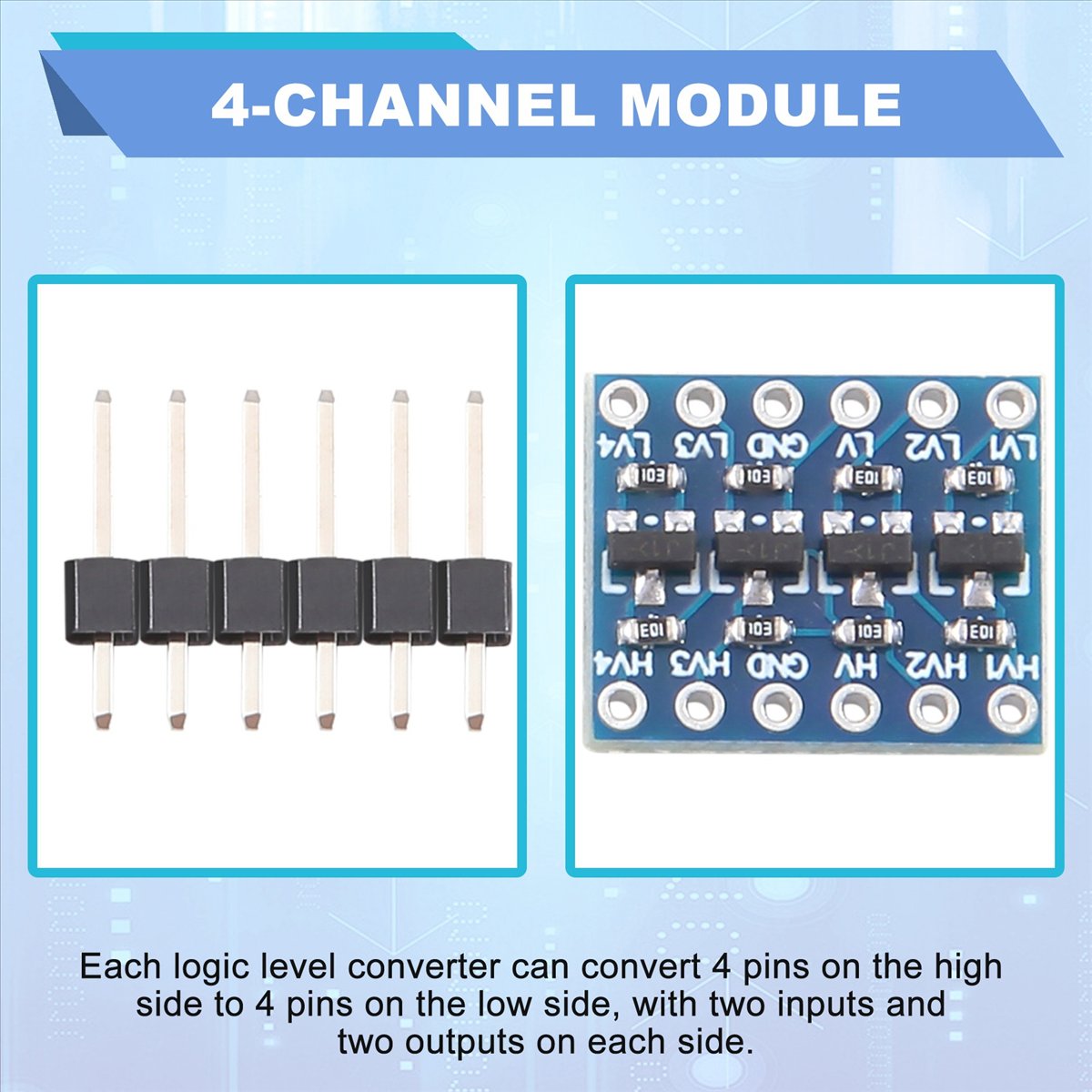 AT42 10Pcs 4 Channel IIC Logic - đánh giá và giá Level Shifter 3.3V