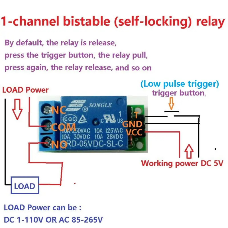 Flip-Flop Latch Relay Module B - đánh giá và giá Home Automation With Arduino