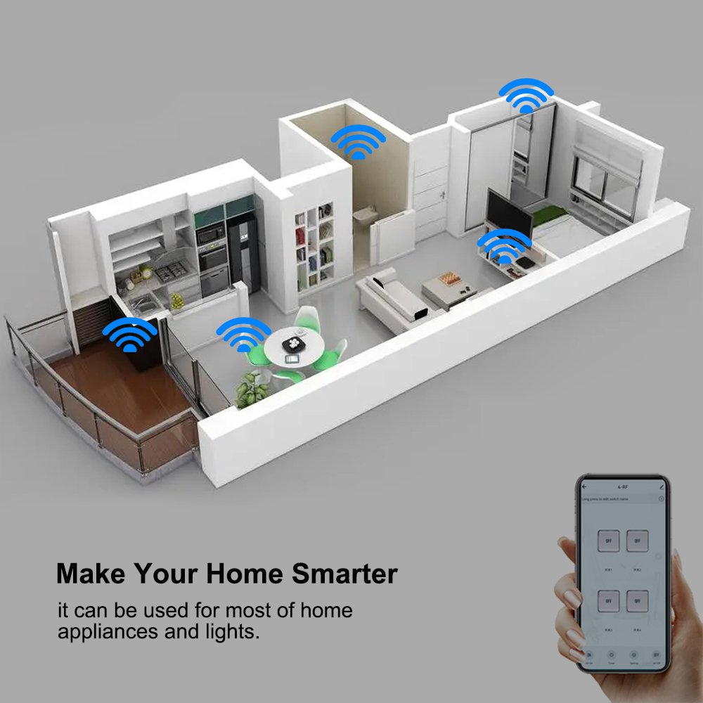 4CH Wifi / Zigbee Smart Relay  - đánh giá và giá Home Automation Diy