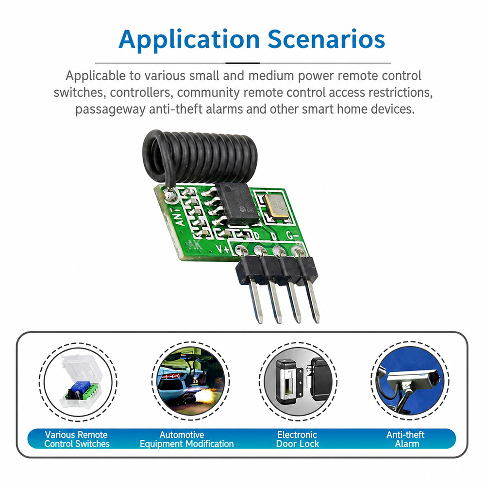 315MHz/433MHz Superheterodyne  - đánh giá và giá 433Mhz Receiver Module