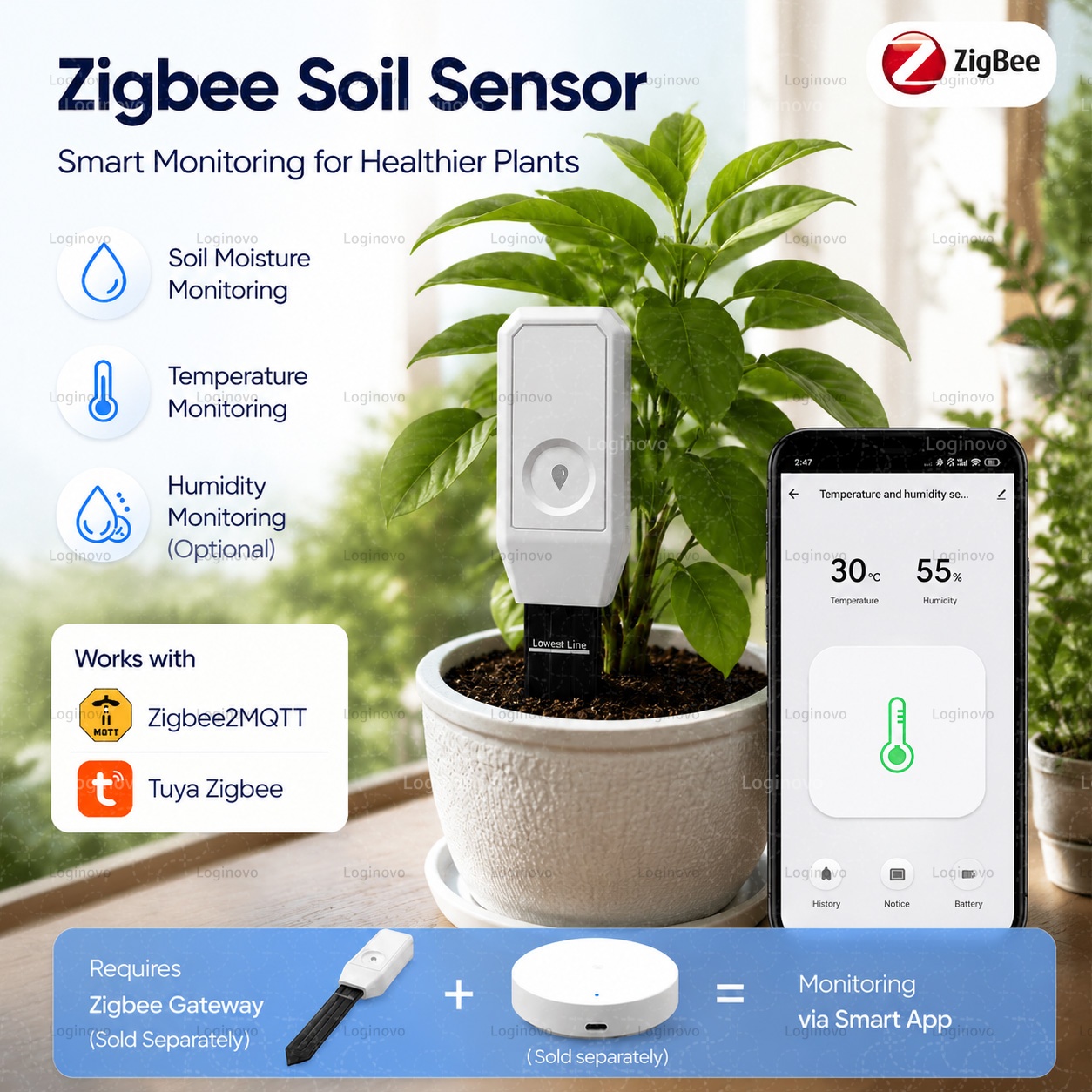 Tuya Zigbee Soil Moisture Test - đánh giá và giá Home Automation Ideas