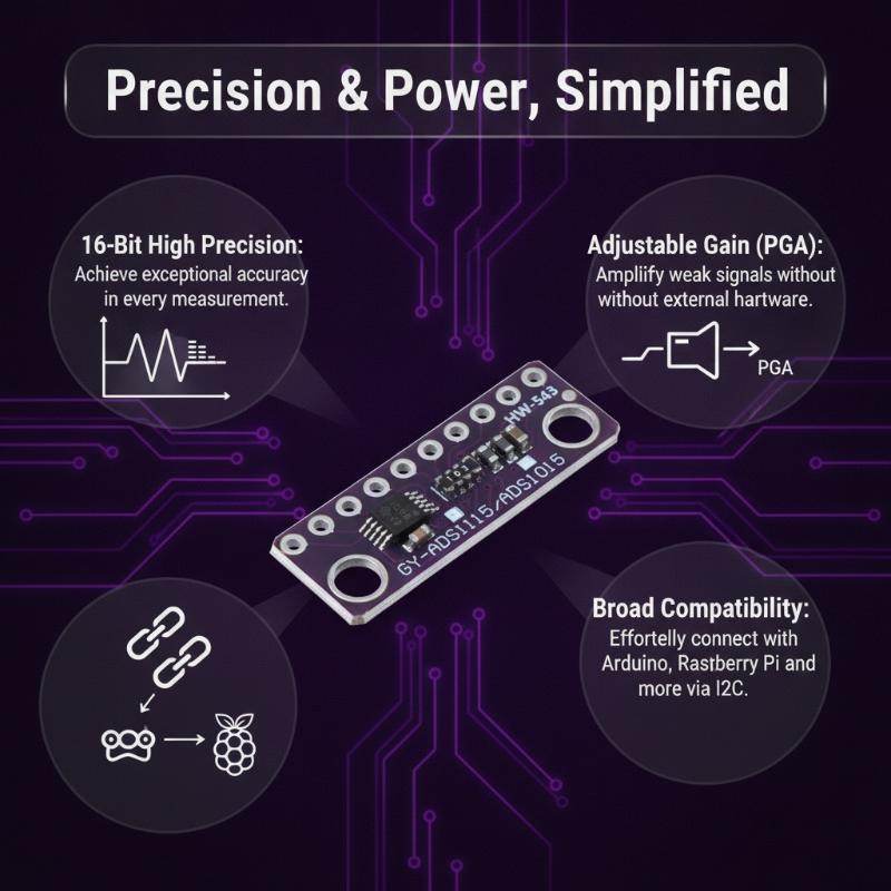 ADS1115 Adjustable Gain 16Bit  - đánh giá và giá Diy Home Automation System