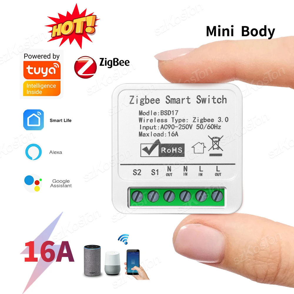 16A Tuya ZigBee Smart Switch M - đánh giá và giá Home Automation Diy