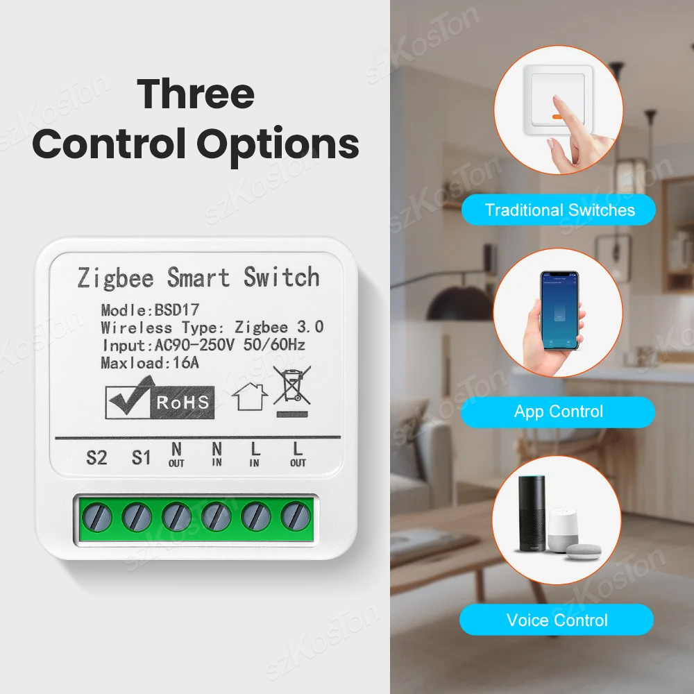 16A Tuya ZigBee Smart Switch M - đánh giá và giá Home Automation Diy